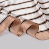 [BYSIFA] New Khaki White Stirped Square Scarves Hijabs Fashion Fall Winter Women Satin Silk Scarf Shawl Muslim Neck Scarf Cape