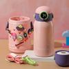 Godfun Children's 500ml Stainless Steel Thermos with Straw, Anime Design, Portable, 500ml-Style2