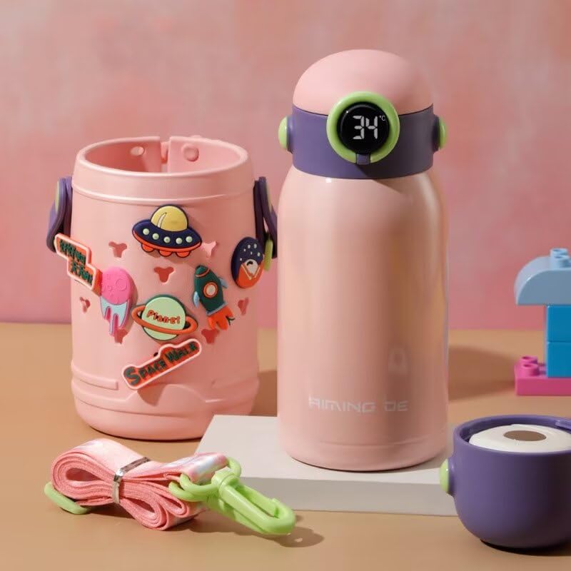 

Godfun Children s 500ml Stainless Steel Thermos with Straw, Anime Design, Portable, 500ml-Style2