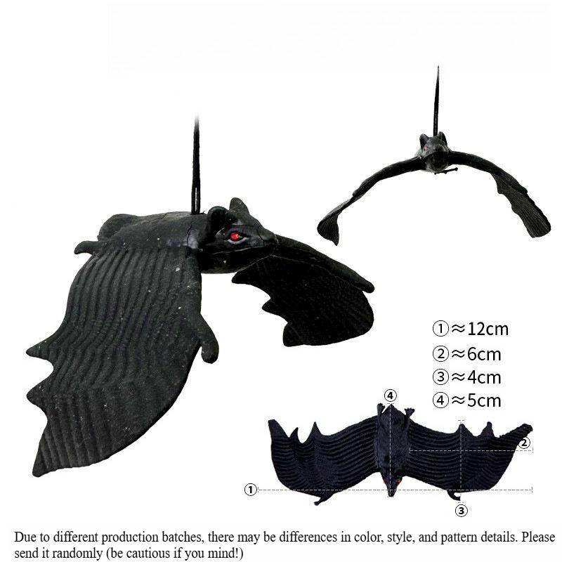 Halloween Hanging Bat Ornaments Realistic Simulation Holiday Party Decor Halloween, Day of the Dead Decorations Hangable Design