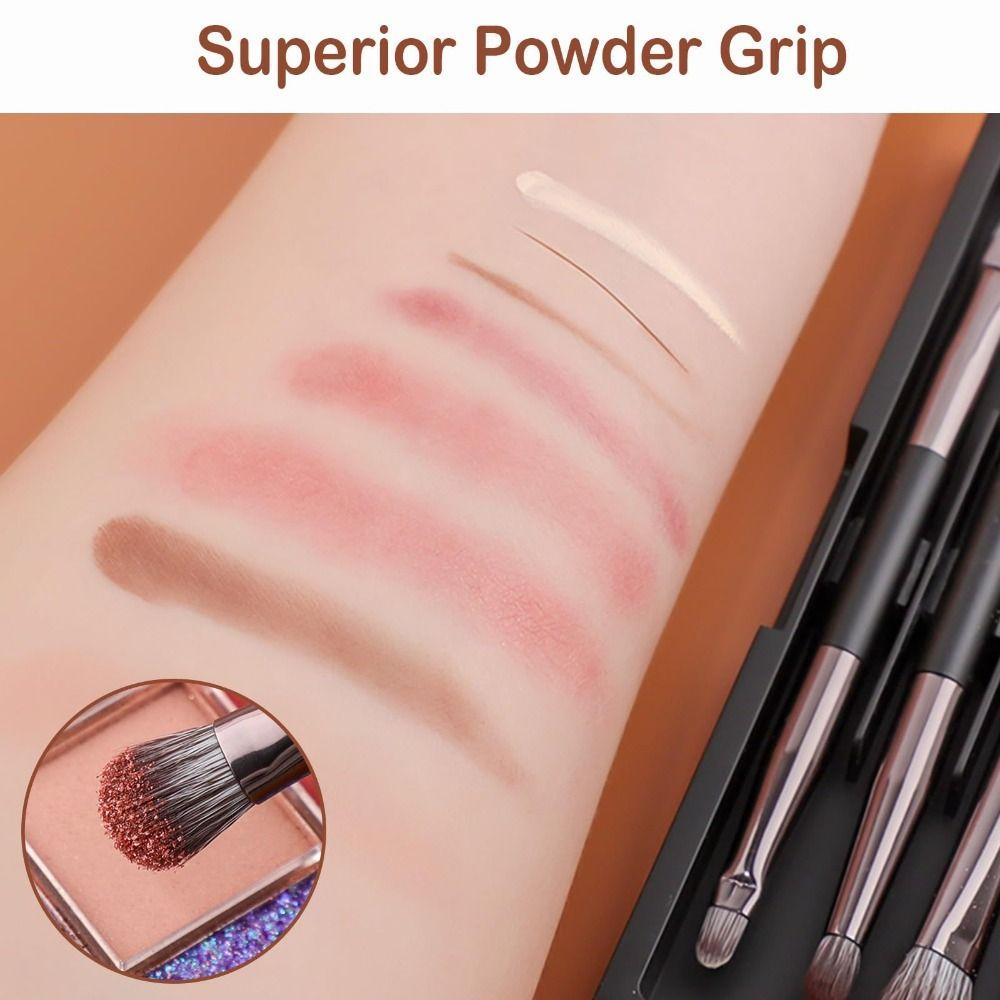 Eyebrow Pencil Travel Makeup Brush Set Double-ended Cosmetic Brush Kit Eyeshadow Brushes Set Gift