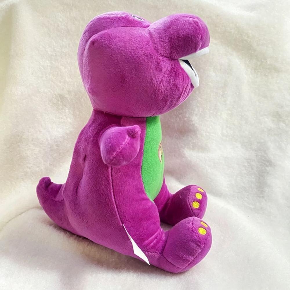 25/30cm Barney Dinosaur Plush Toy Anime Stuffed Music Animal Monster Dinosaur Horror Doll Plush Pillow for Boys Birthday Gifts