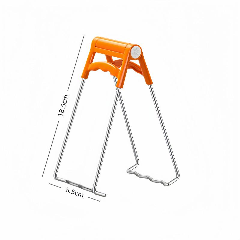 Silicone Non-Slip Anti-Scald Gripper Tongs for Kitchen Tray & Plate Lifting