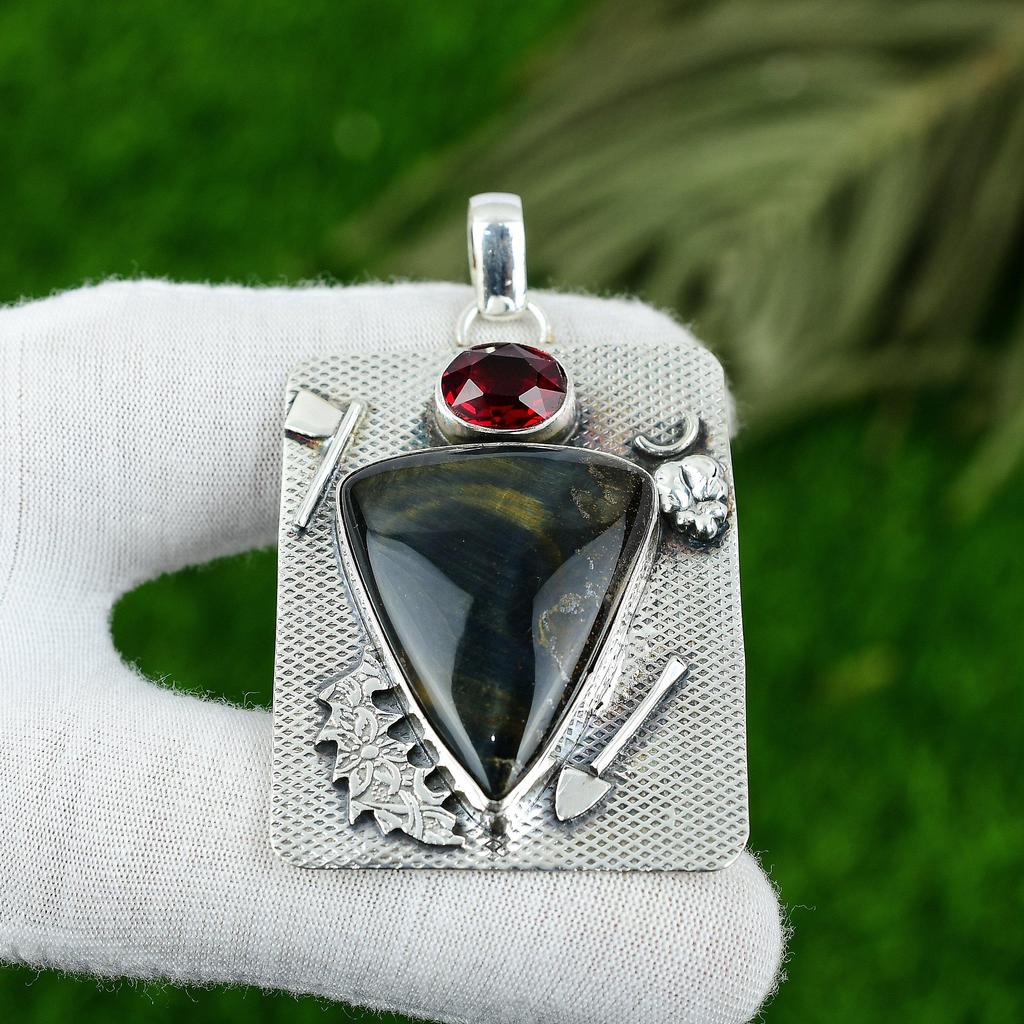 Prezent Urodzinowy Dla Niej Naturalny Kamień Nellite Wisiorek Srebro Próby 925