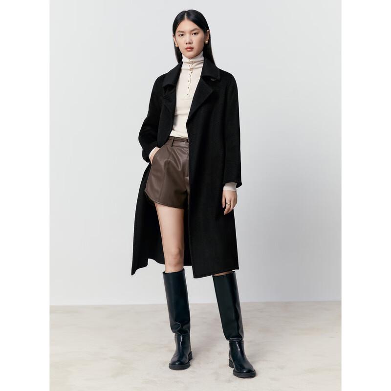 

PEACEBIRD Women s Master Select Cashmere Robe-Style Double-Faced Wool Coat S