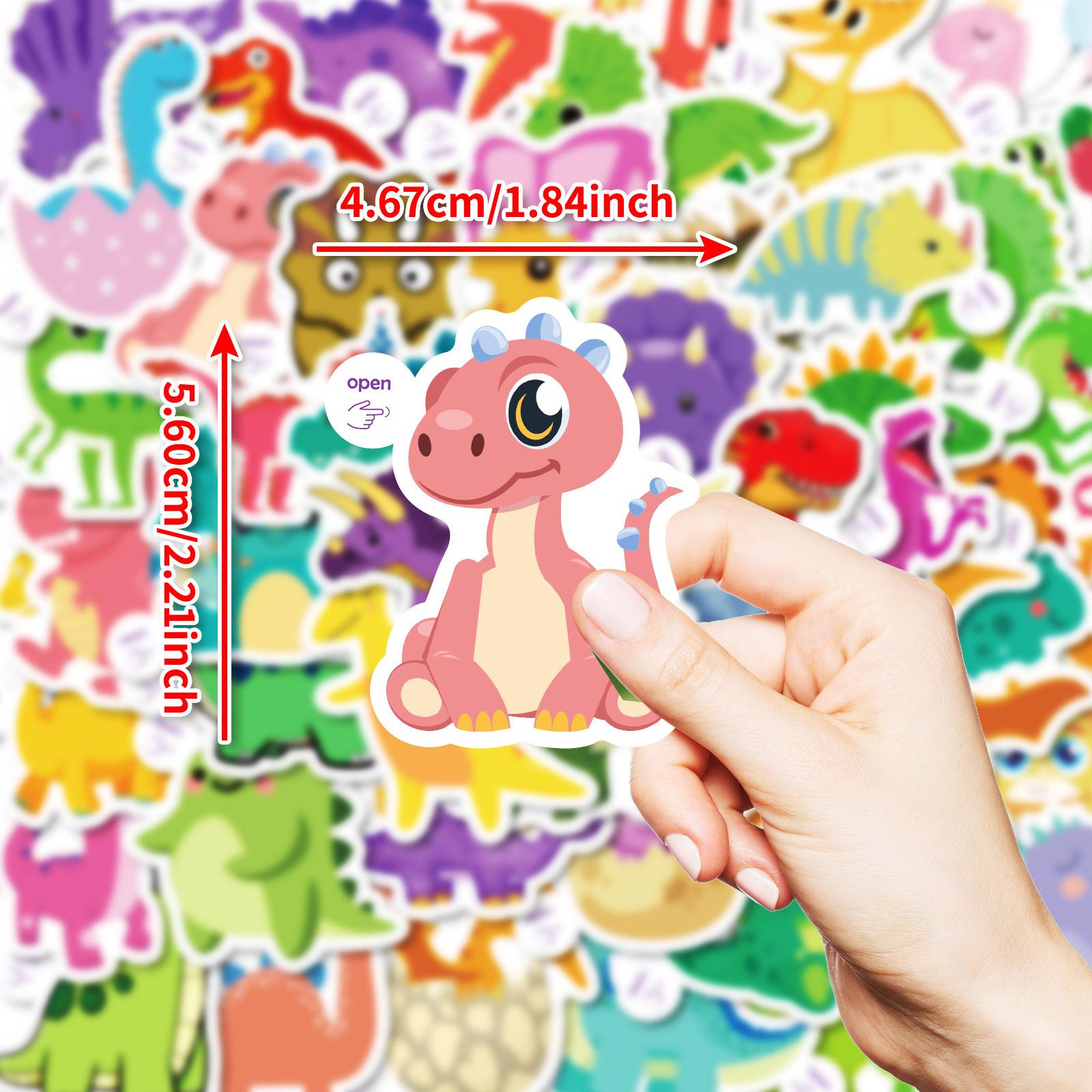 

Легко отрывать маленькие ушки, нарисованные от руки наклейки-граффити со всеми видами динозавров и милые мультяшные наклейки для детей