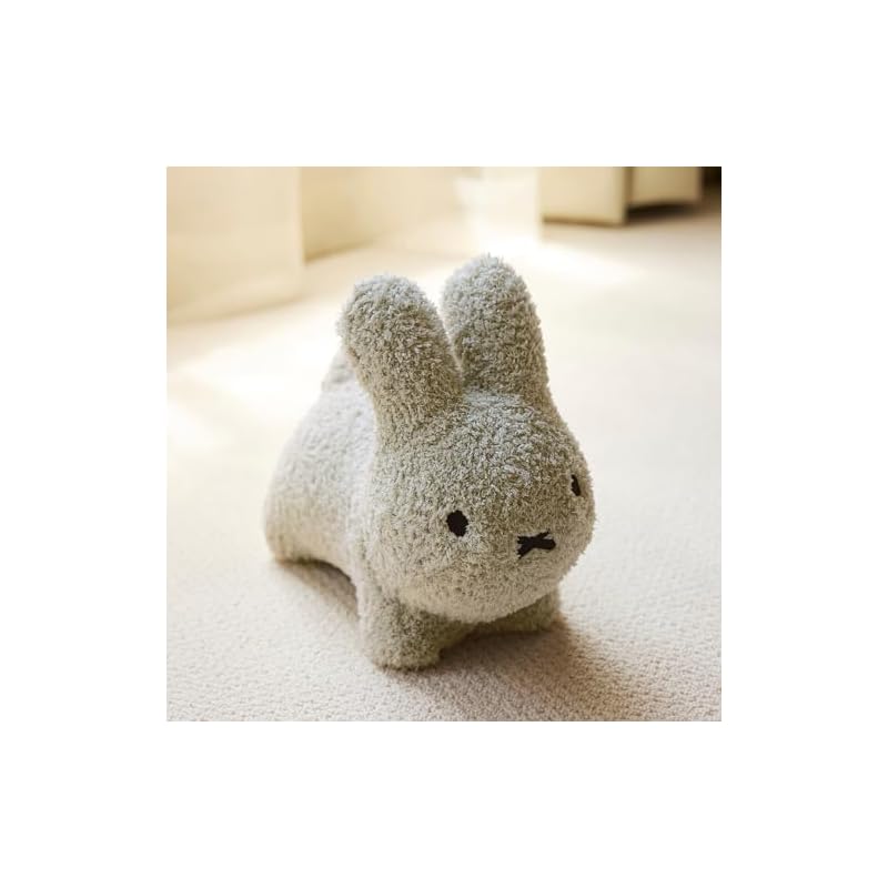 [Official] Ides Bruna Bonbon Fluffy Mini Rabbit, Gray | Soft Rabbit, Baby, Kids Gift, Washable, Interior