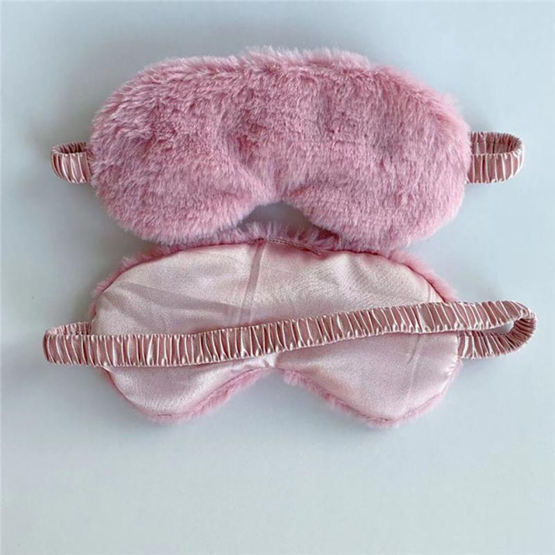 Personalized Rabbit Hair Eye Mask Custom Sleep Mask Plush Cute Bridesmaids Gift Sleep Masks Fur Cozy Bachelorette Gift
