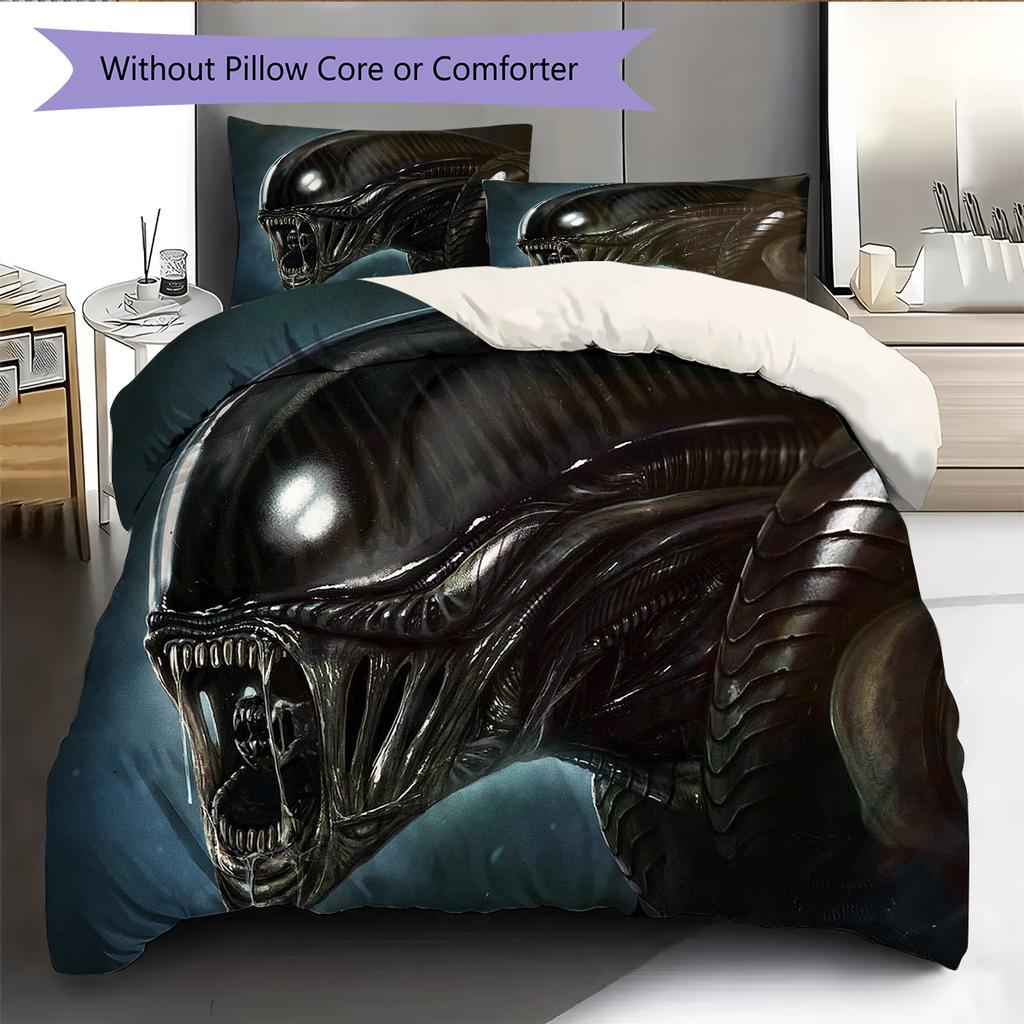 Cartoon Pattern Bedding Quilt Set Quilt Cover Pillowcase Home Decoration Birthday Gift (1 * Duvet Cover + 2 * Pillowcase, Without Core)