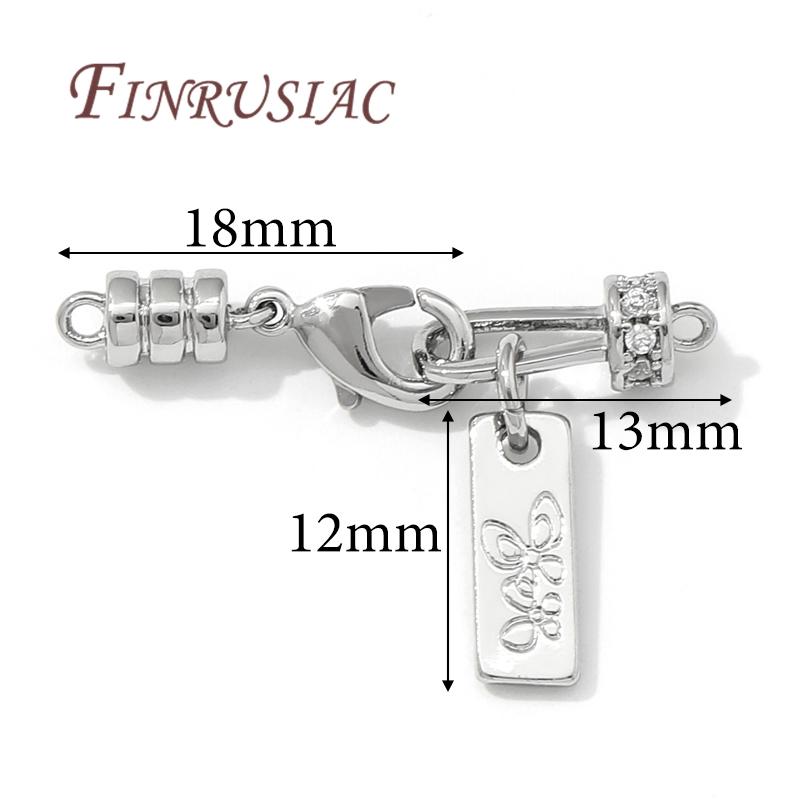 18K Gold/Rhodium Plated Connector Fasteners Lock Closure Clasps Accessories For DIY Women Needlework Beads Jewelry Making