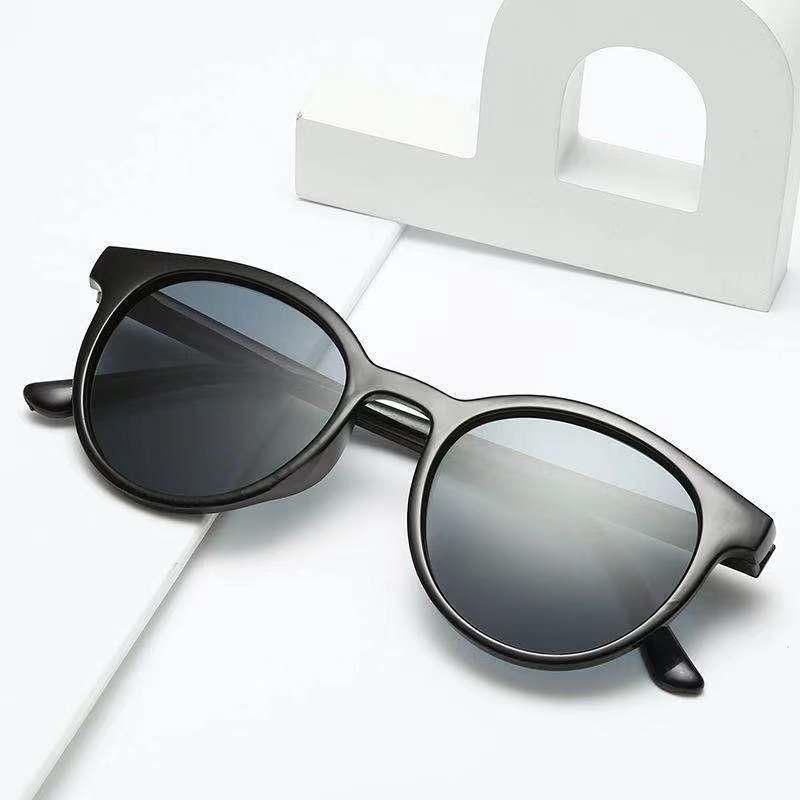 Korean Harajuku Retro Round Frame Sunglasses, Unisex Jelly Color Internet Celebrity Style