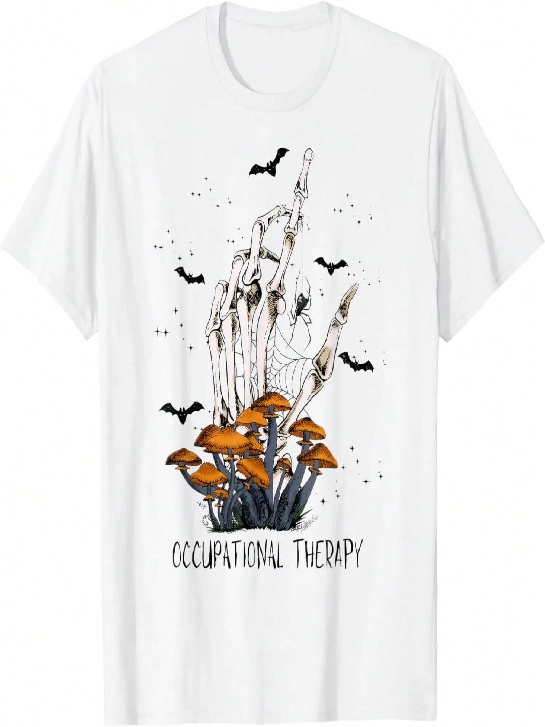 Occupational Therapy OT Skeleton Hand Halloween Costume T-Shirt S разноцветный