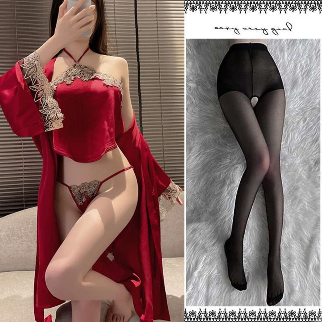 Sex Lingerie Set Bed Robe Sexy Large Size Bride Belly Pocket Antique Suspender Pajamas