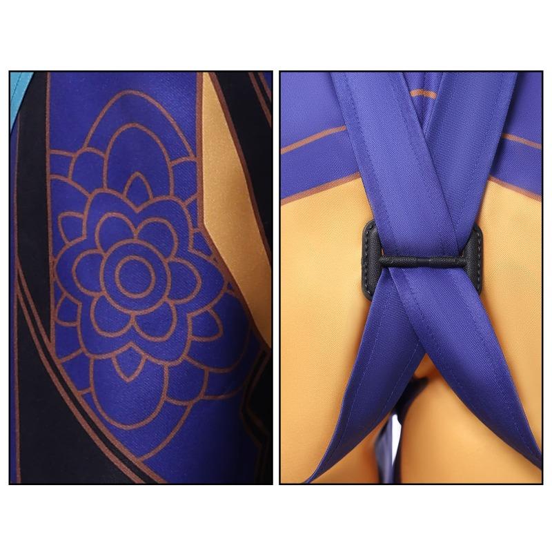 Girls POP Singer Super Star Stage Performance Printing Outfit Kids Demon Halloween Cosplay Costume Hunters Carnival Party Role Playing Dress Up Suit