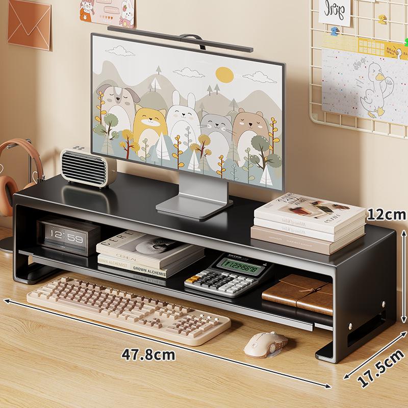 Multi-Layer Metal Desktop Riser Stand for PC Tower & Monitor