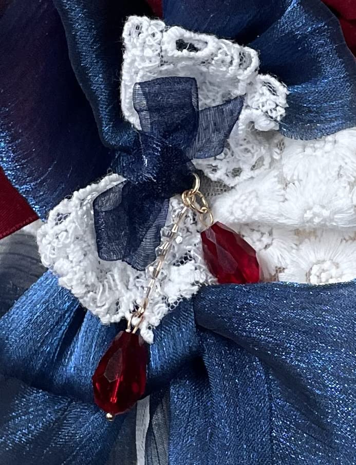 [SRrabbit] Lolita Head Dress, Princess Headband with Red Ribbon, Snow White, Hime Lolita, Gothic Lolita, Sweet Lolita, Cosplay Costume, Halloween