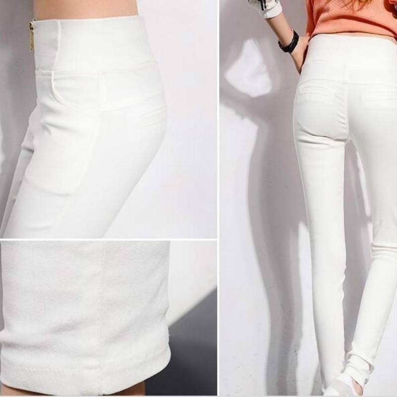 Women Trousers Autumn Winter Skinny Pants Sexy Pencil Pants Elastic Waist Pants