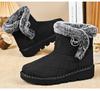 Fashion Women's Winter Boots Fashion Midsole Paired with Soft Thick Warm and Comfortable Cotton Middle Cylinder Women's Boot