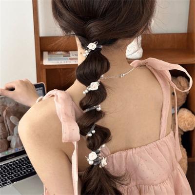 Süße Telefonkabel Haargummis für Damen Mädchen Haarschmuck für Pferdeschwanz Dutt Rutschfeste Elastische Haarbänder