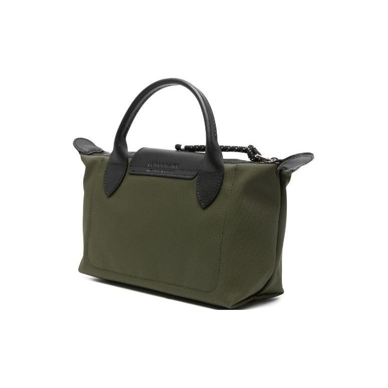 Longchamp Le Pliage Energy Zipper And Snap Closure Leather Tote Bag Women Tote Bag Khaki 30030HSR892