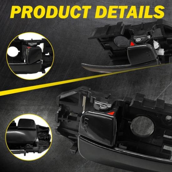 Interior Door Handle For 2001-06 Hyundai Elantra Front Driver Passenger Side 2PC