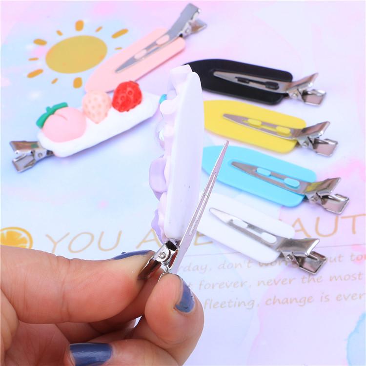 Seamless Girlish Heart Duckbill Hair Clips for Kids & Adults - Cute Bangs, BB, Cream Glue Accessories