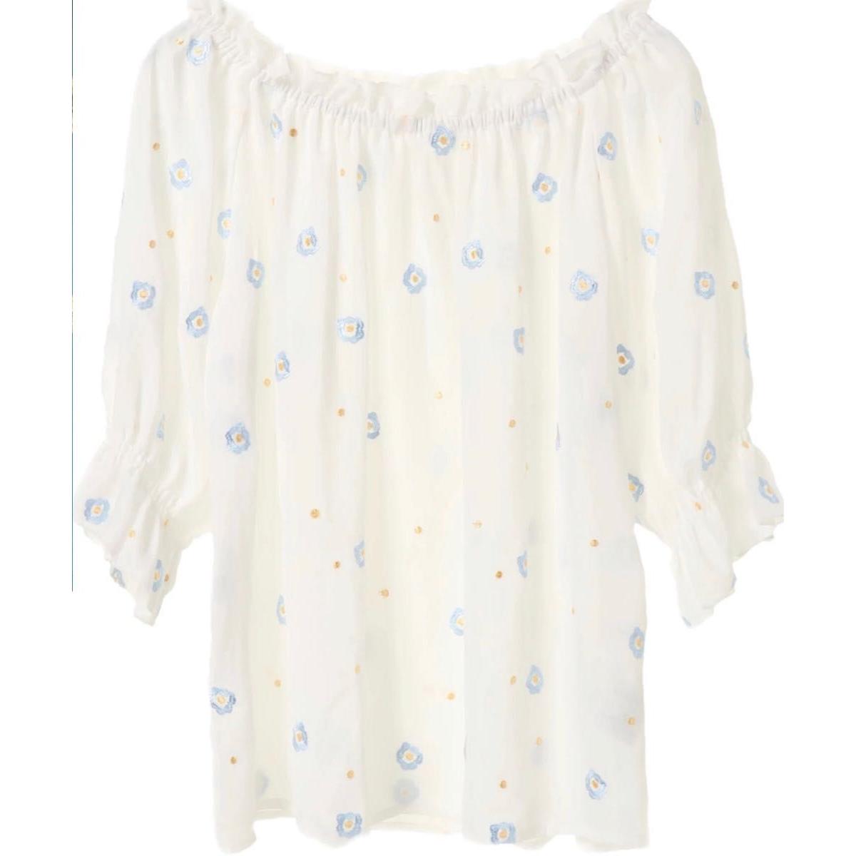 Brand new, unworn, with tags earth musicecology floral embroidery blouse