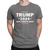 Men T-Shirts Donald Trump 2024 Shirt Take America Back 100% Cotton Tee Shirt Short Sleeve T Shirts Crewneck Clothes Gift Idea