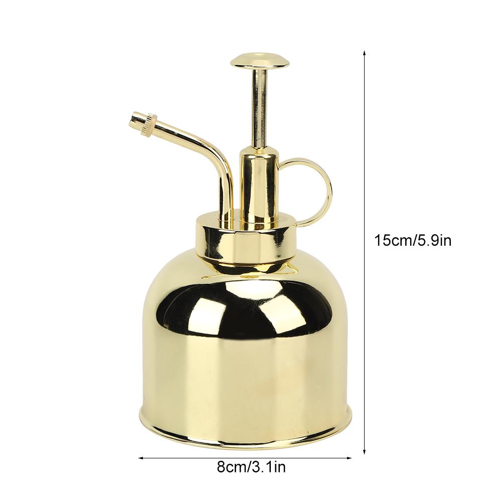Stainless Steel Hand Pressure Plant Flower Watering Pot Spray Bottle Garden Mist Sprayer