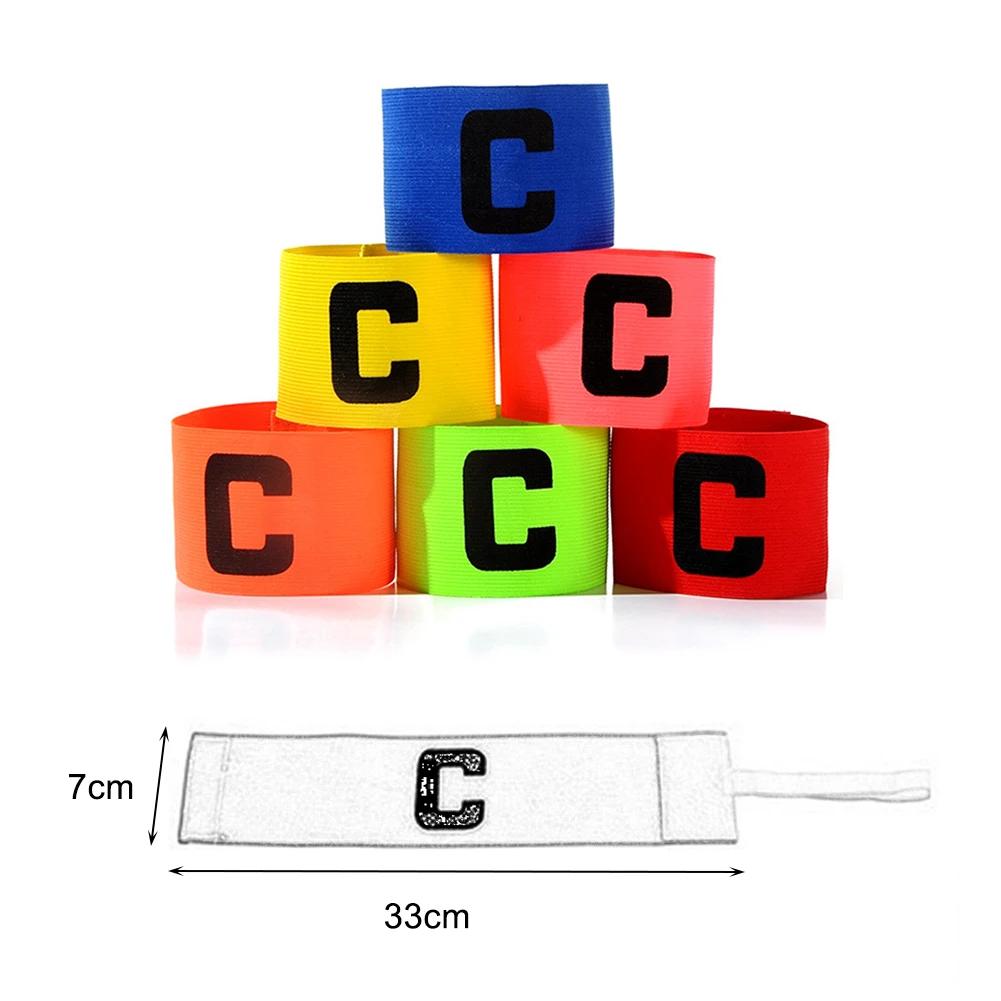 Football Armband Captain Soccer Bracelet Non-slip Soccer Ball Leader Soccer Armband Adjustable Bright Color Football Accessories