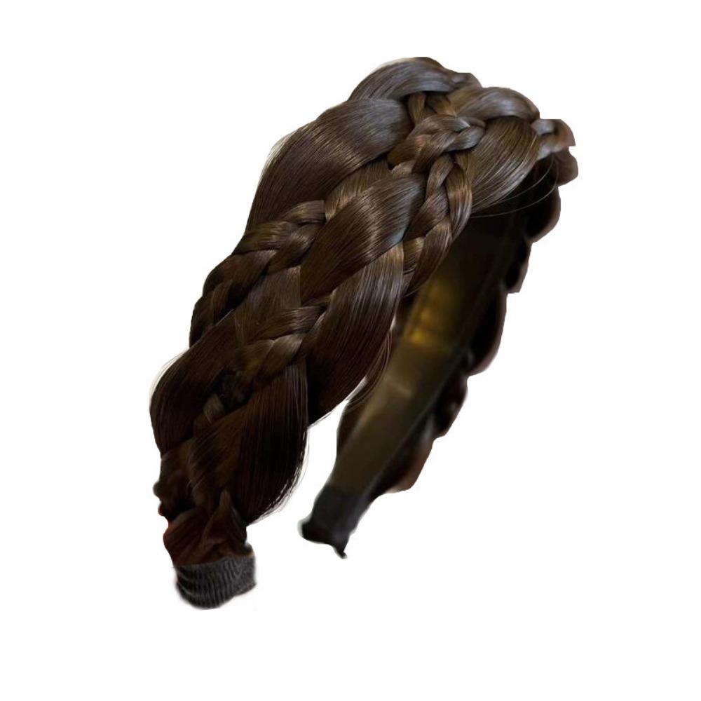 Non-slip Twisted Wig Headband Synthetic Korean Head Wrap Hair Accessories Women Hair Hoop