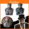 Maschera Biochimica Scheletro Spaventoso Per le Festività di Halloween Copertura Totale Testa in Silicone con Cappello