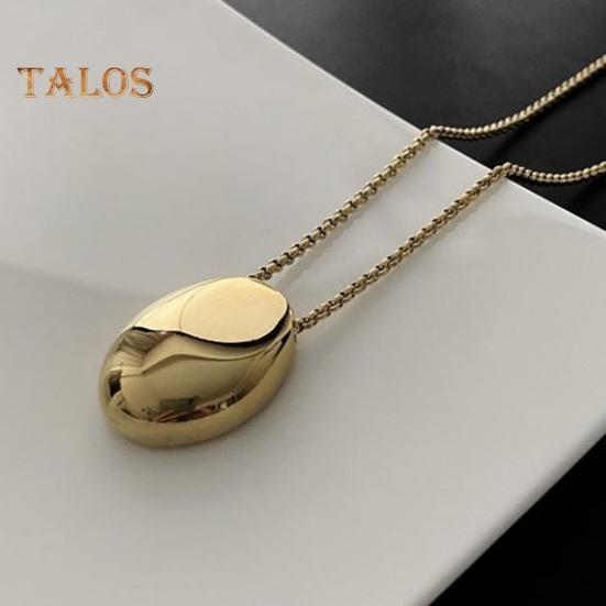 Women Sweater Chain Single-layer Alloy Stone Pendant Clothes Jewelry Dating Prom Party Garment Decoration Necklace