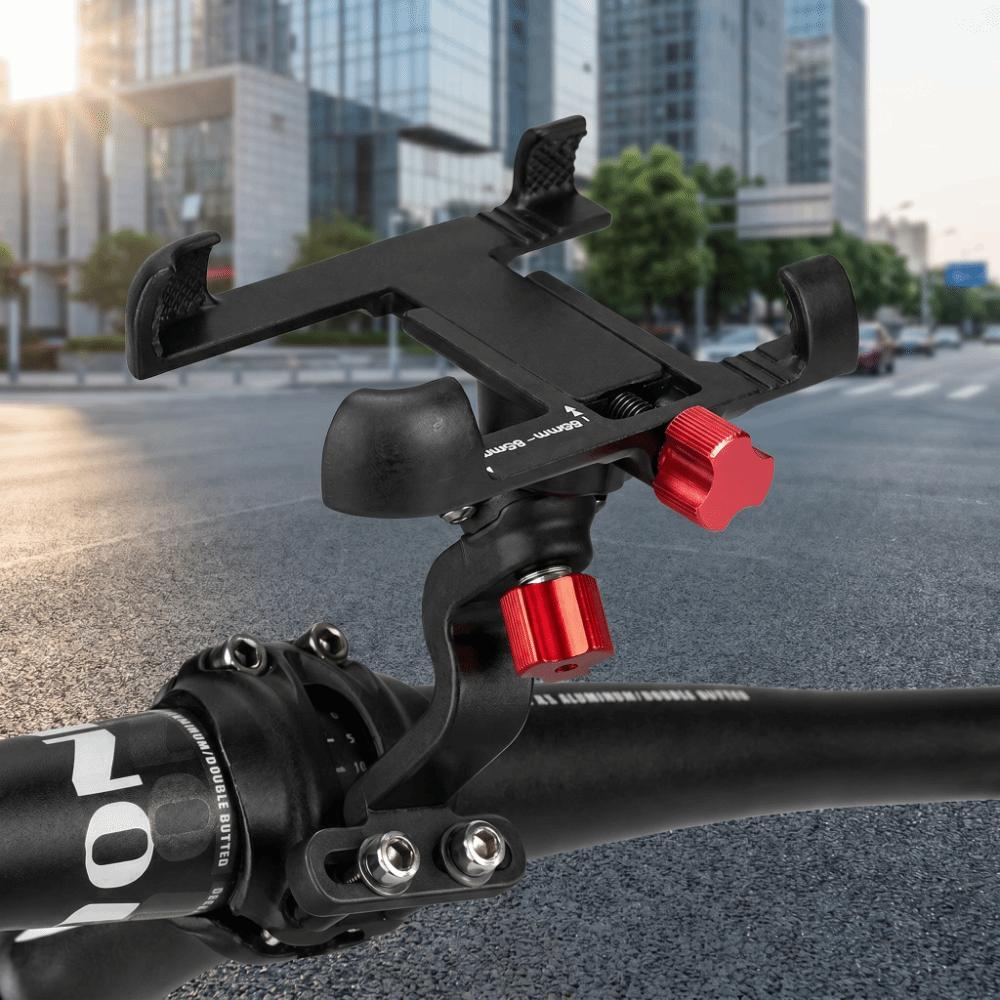 360° Rotation Bike Phone Mount Aluminum Alloy Bike Phone Holder Bike Stem Phone Mount MTB Bike
