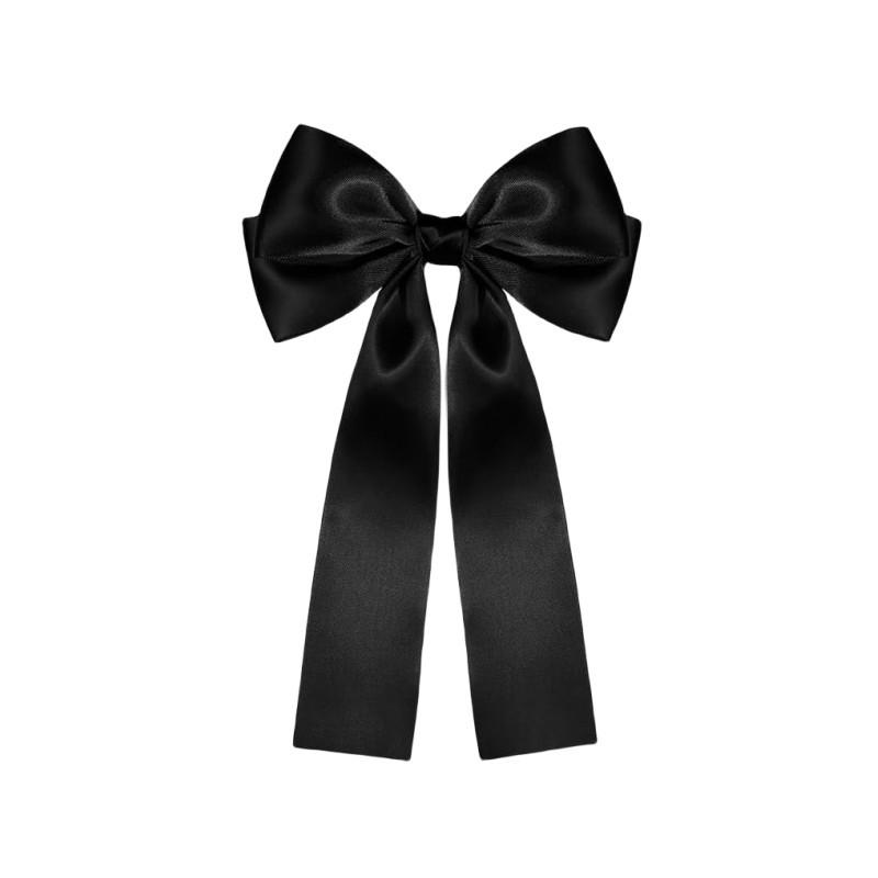 Satin Bow Ribbon Hair Clip - Versatile Hair Accessories for Girls