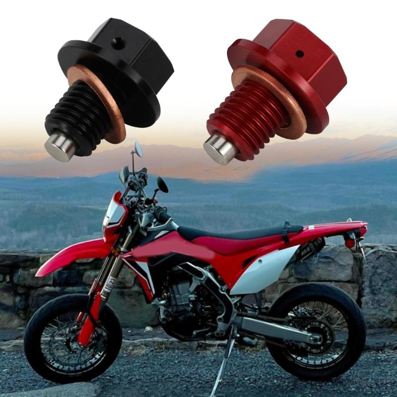 Aluminum Oil Drain Bolt Easy Installation & Corrosion Resistance Oil Drain Plug Suitable for Car 110F Motorcycle