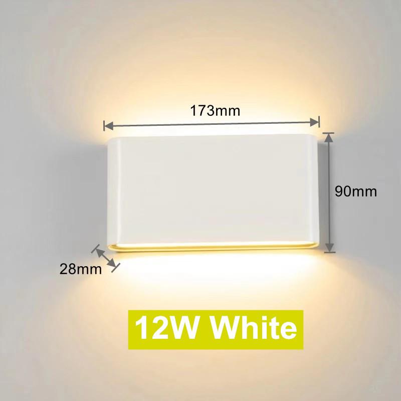 LED Wall Lamp Outdoor Indoor LED Aluminium Wall Light Aisle Stair Decorate Lighting Fixture Bedroom Bedside Lamp AC110V/220V