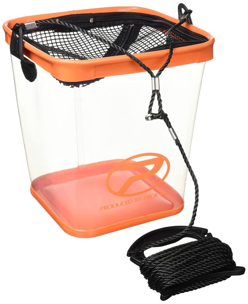 PROX Clear Square Bucket (with Rope and Holder)