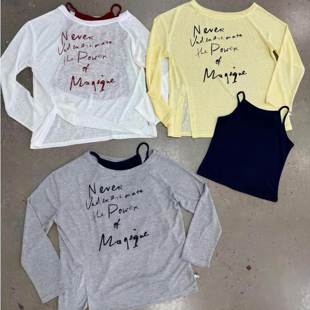 Summer new American Spice Girl top loose temperament fashion blouse top design sense long sleeve top women