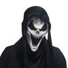 Open-mouthed scream, horror movie headgear, masquerade costume, scary ghost mask, Halloween party prop
