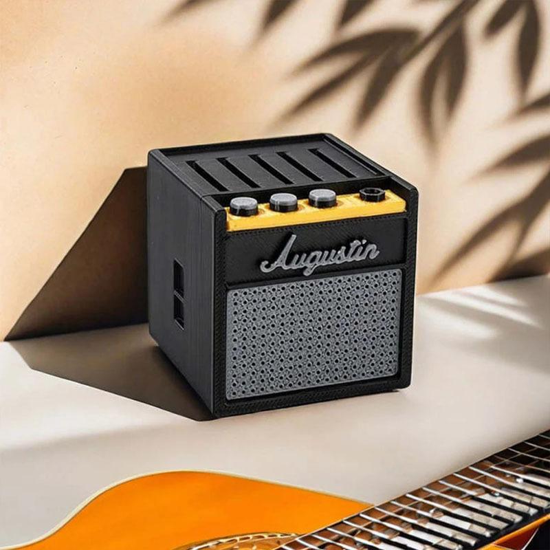 Portable Guitar Pick Holder 3D-Printed Pick Storage Box with Pick Slots Guitar Pick Storage Rack