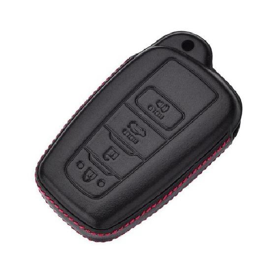 Fit Toyota Camry Avalon RAV 4 Button Smart Remote Key Fob Bag Leather Cover Case