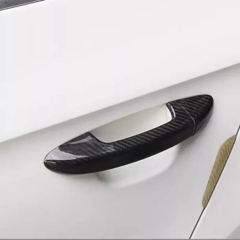 For VW Golf 7 MK7 MK7.5 2014- Car Smart Door Handle Cover Sticker Moulding Trim Exterior Protective Decor Accessories