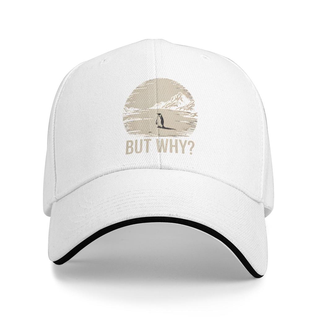 Nihilist Penguin But Why Retro Baseball Cap Women Men Trucker Hat Summer Street Style Hunting Camping Sunscreen Baseball Caps