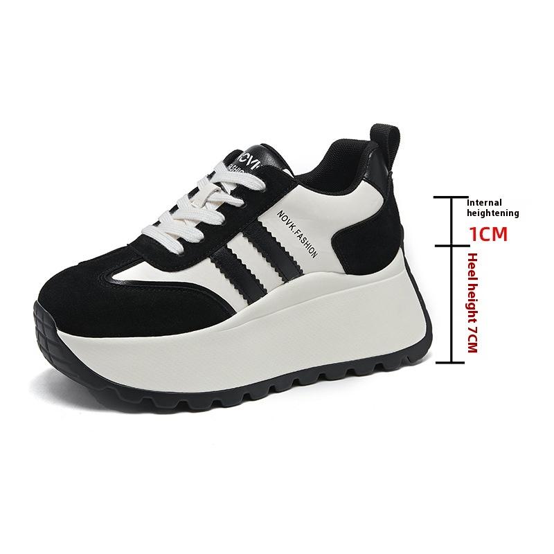Women's Autumn German Training Shoes Thick Sole Height Increase Forrest Gump Shoes Running Sports Casual Dad Shoes