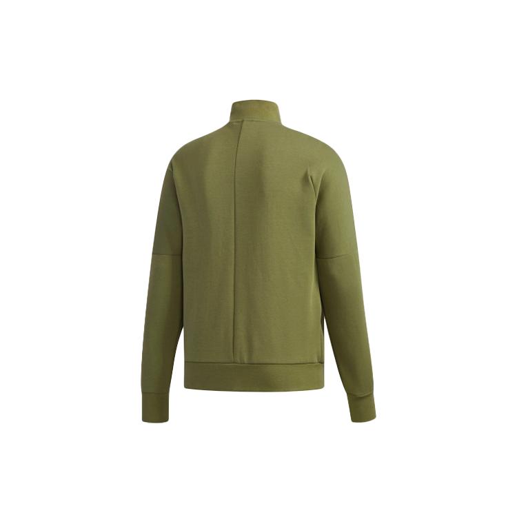 Adidas Jackets Men's Basic Green Stand Collar Moderate Instructor DM5190
