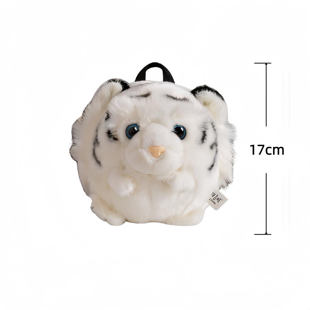 Tiger Plush Backpack Simulation Tiger Stuffed Doll Crossbody Bag Soft Animal Themed Travel Bag For Kids  Decor Toy Birthday Gift