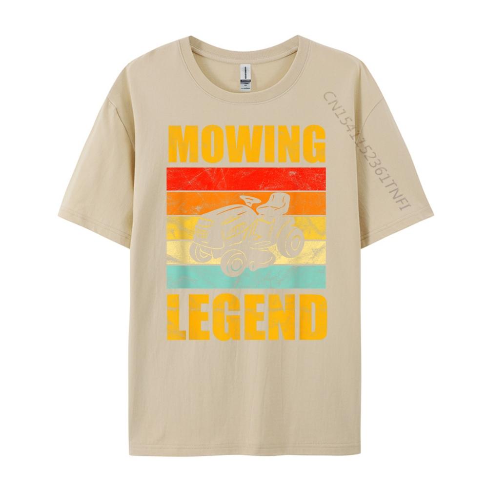 Funny Lawn Mower Mowing Legend Yard Work Lawn T Shirt Men 100 Cotton Shirts Memorial Day Graphic Tshirts