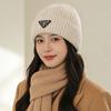 South Korea Autumn and Winter Warm Hat Women's Big Head Circumference Shows a Small Face Knitted Hat Outdoor Fashion Cold-proof Headhat Men's Cold Hat