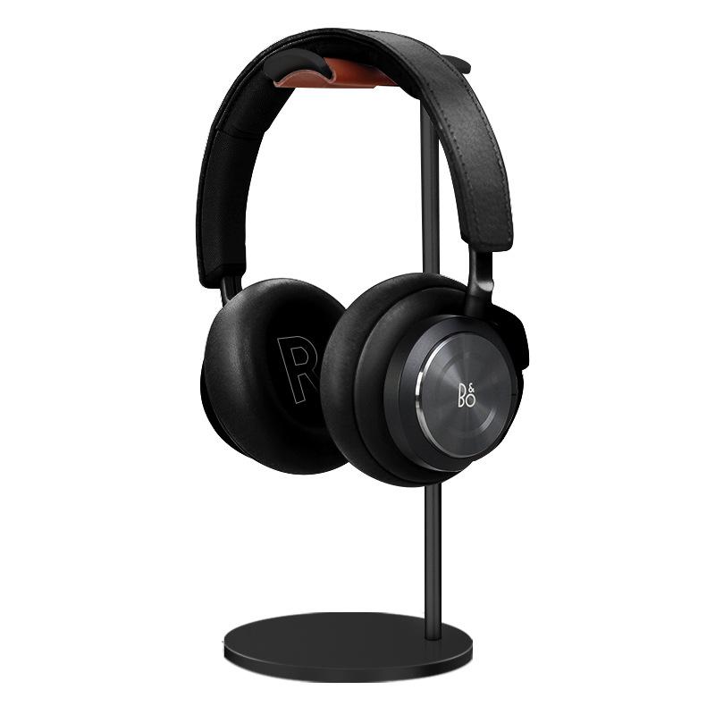 Curved Aluminum Headphone Stand Rack Sturdy Metal Gaming Headset Earphone Holder Hanger with Solid Base for Table Desk Display